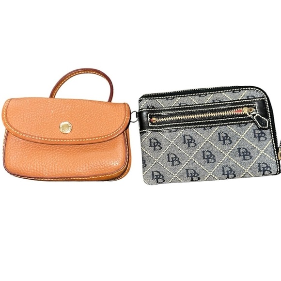 Dooney & Bourke Handbags - 2 Dooney and Bourke Wristlet wallets pebbled leather signature